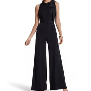 HOLIDAY READY LACE BODICE JERSEY JUMPSUIT by WHBM